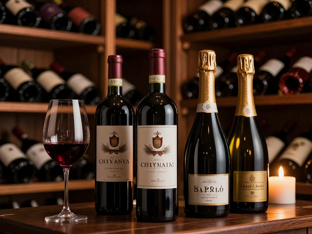 Selezione vini italiani, cantina del ristorante